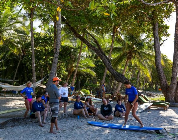lessons at Costa Rica surf retreat