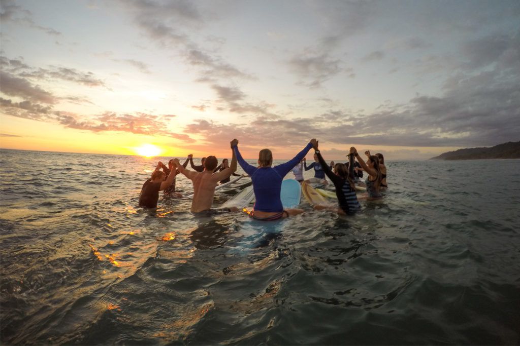 Surf Circle at Pura Vida Costa Rica Surf Camp