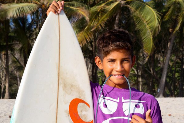 Local Kid At Women's Surf Camp