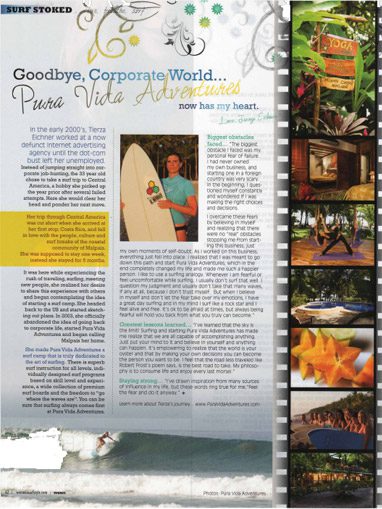 Wormn Surf Style Magazine Article About Pura Vida Costa Rica Surf Camp