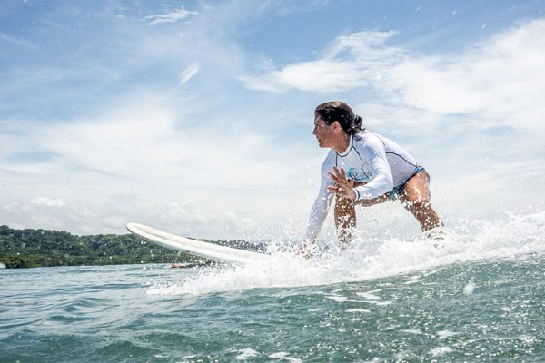 Guest Surfing at Pura Vida Surf Camp Costa Rica