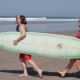 Guests walking on beach at Surf School Costa Rica