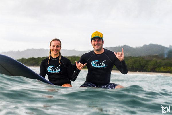 Couples Surfing in Costa Rica