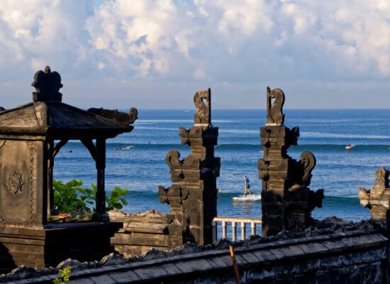 Balinese Temple at Batu Bolong Surf Beach, Bali