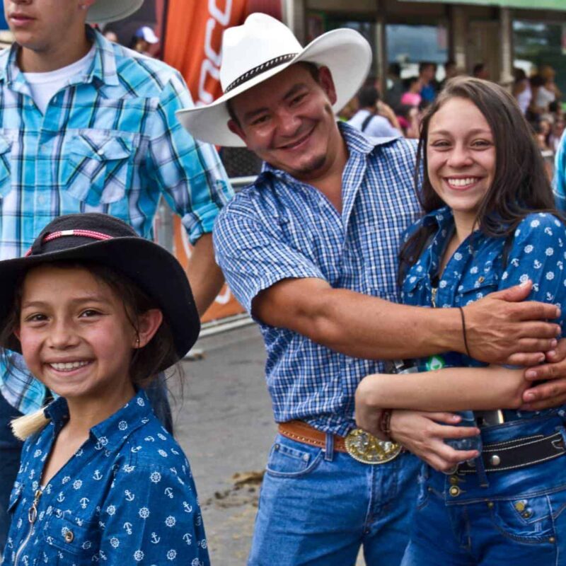 Happy Costa Rican family.