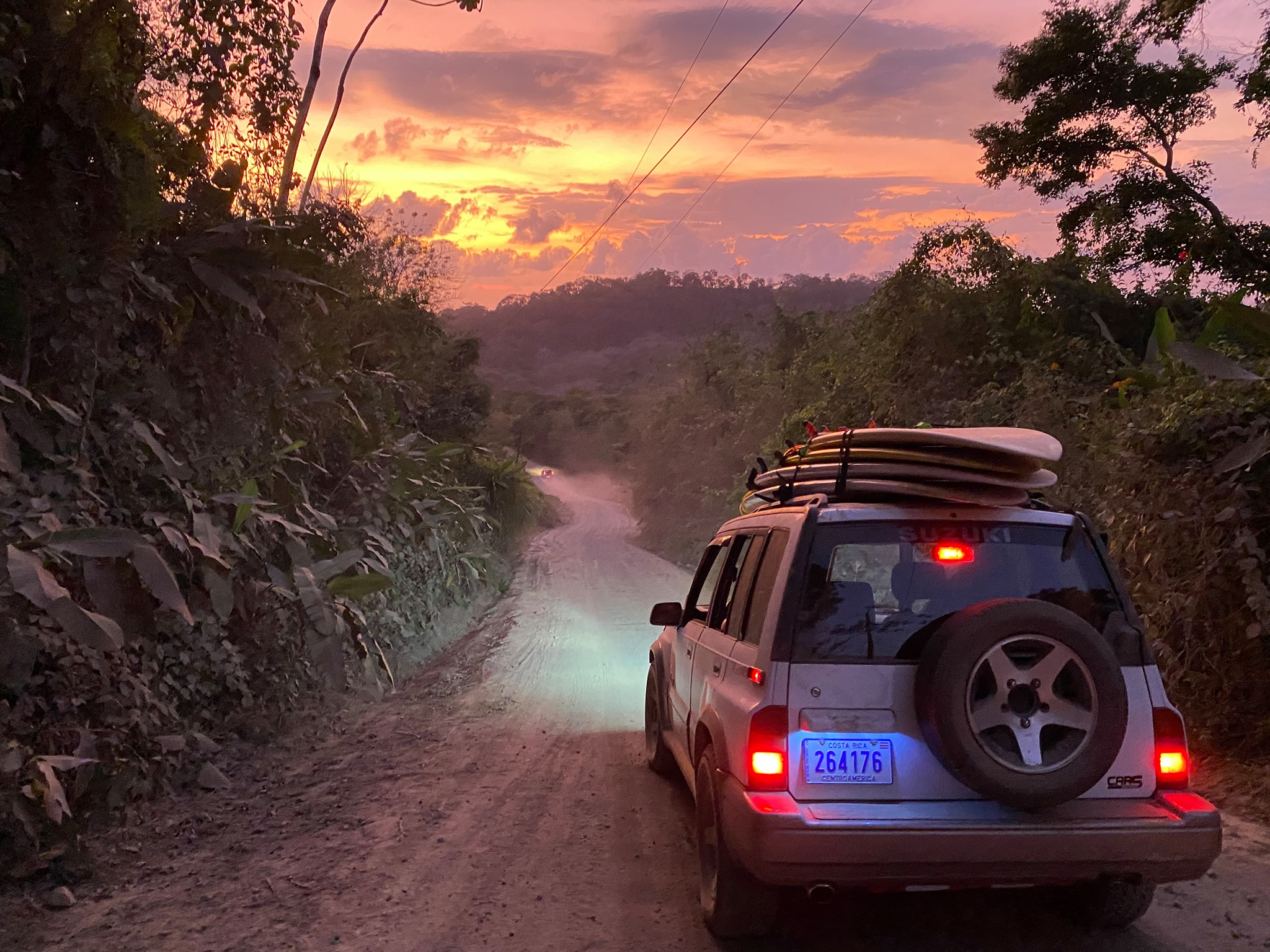 The road to the Cabuya Point Break with Pura Vida Adventures in Santa Teresa, Costa Rica