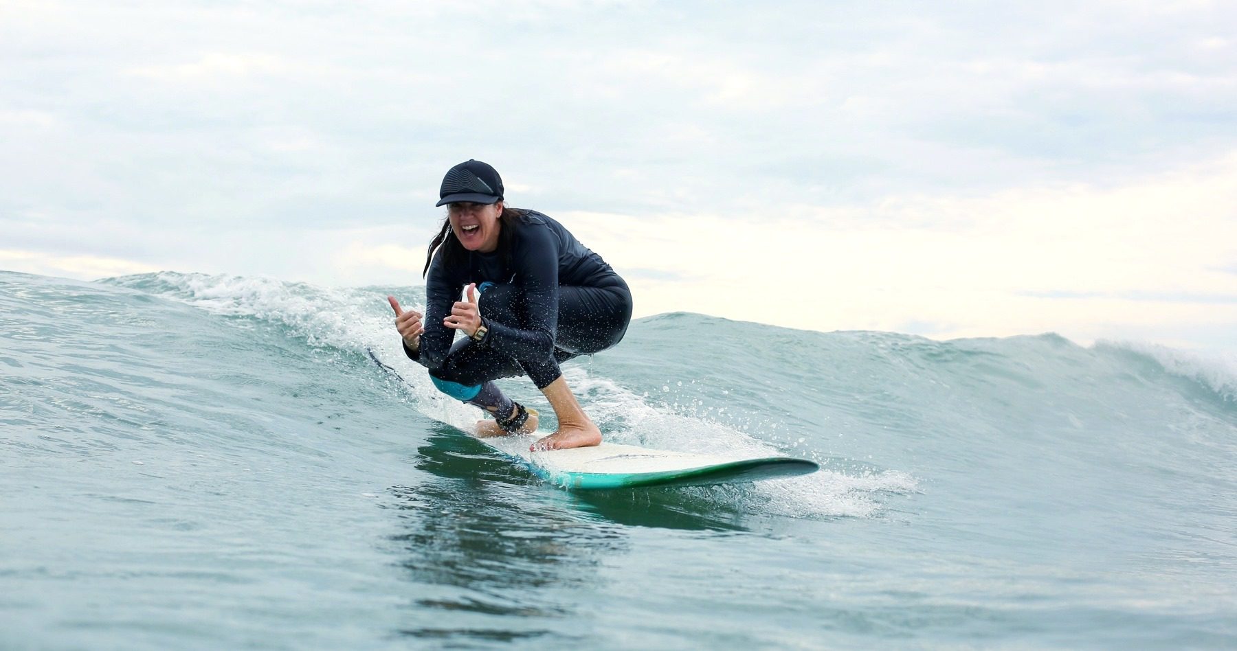 Longboard surfing in Costa Rica
