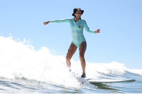 Women's surf and yoga retreat