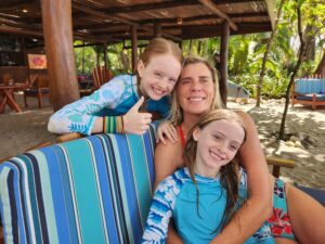 mother and daughters surf retreat