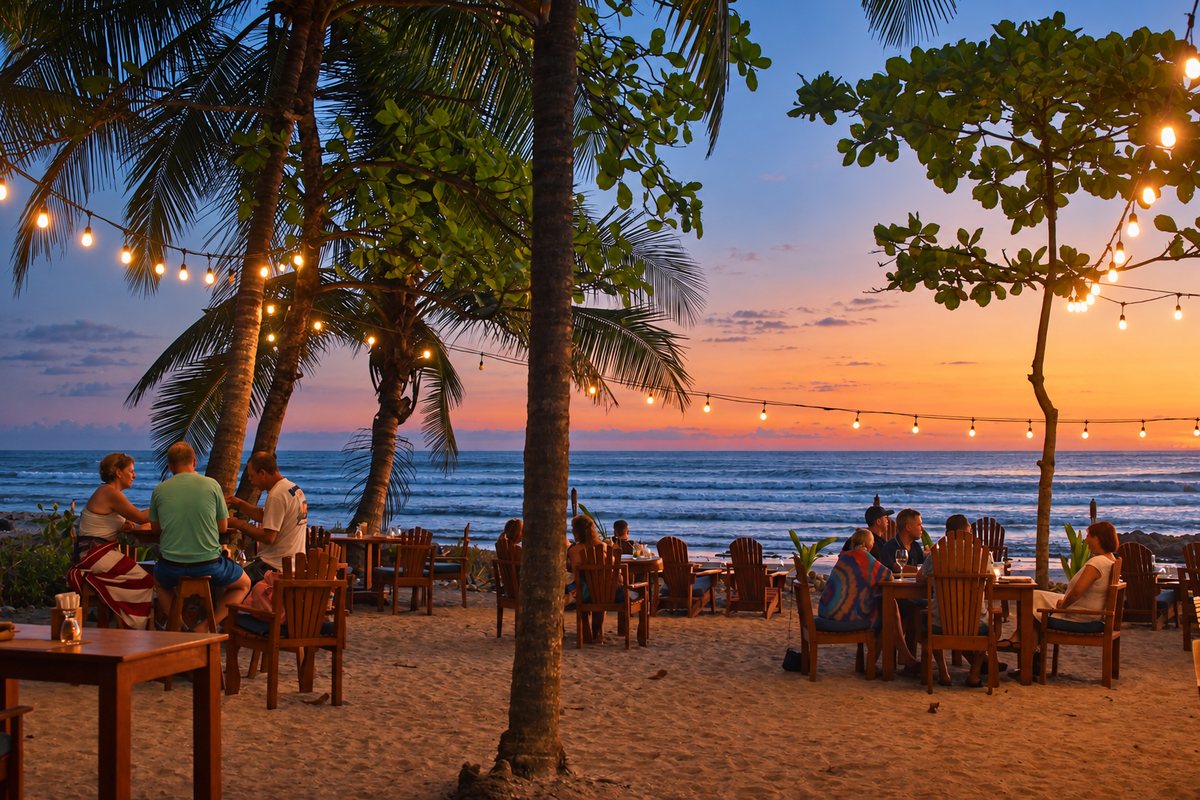 Our beachfront retreat restaurant Shambala. 