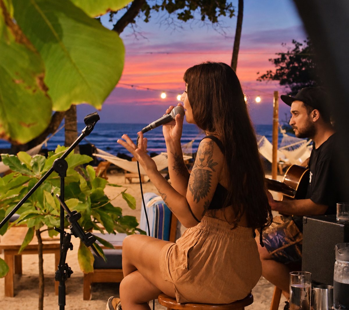 Live music at our Costa Rica Retreat