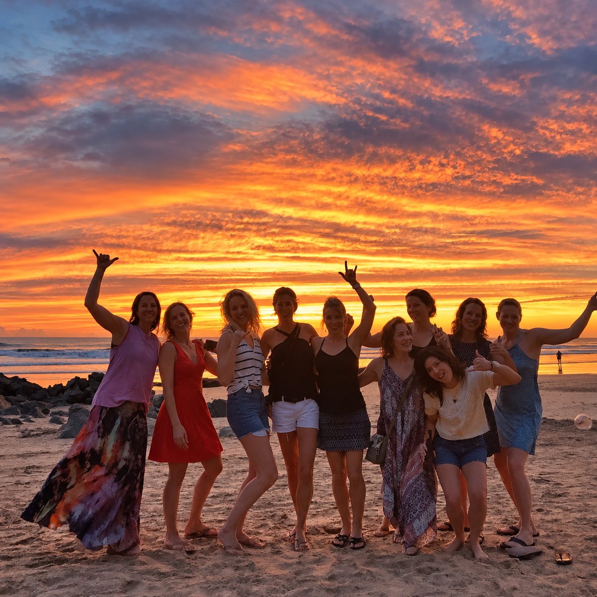 The incredible sunsets light up the skies every evening. 